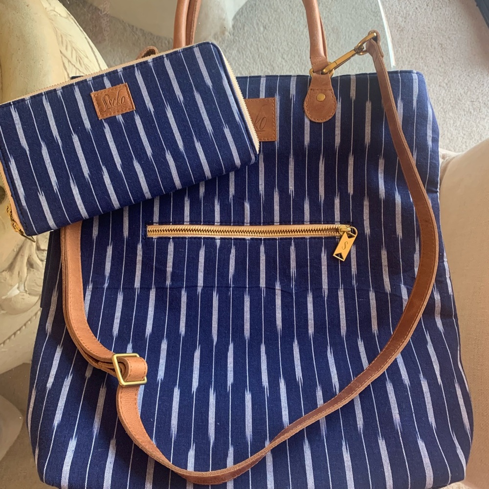 Sseko designs ikat convertible tote